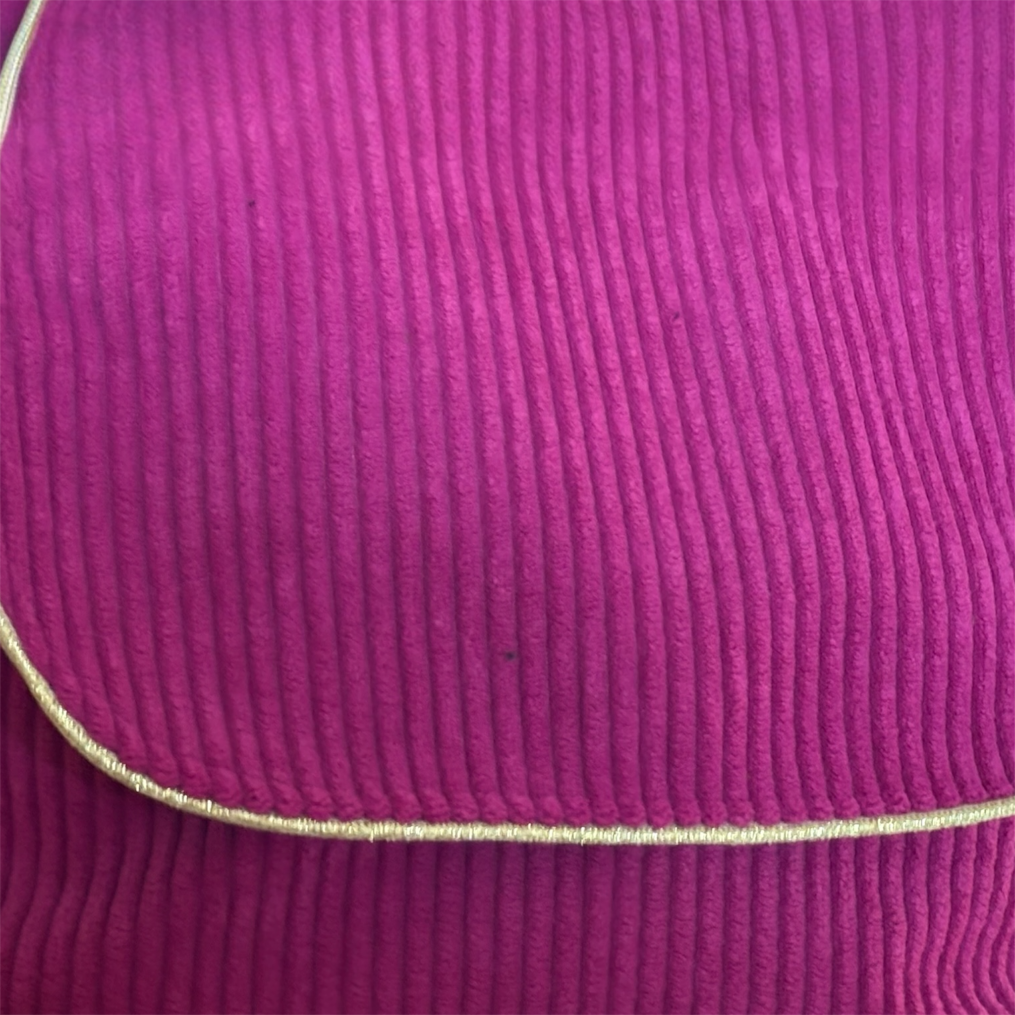 Sac besace en velours côtelé prune – création artisanale Française – Image 2