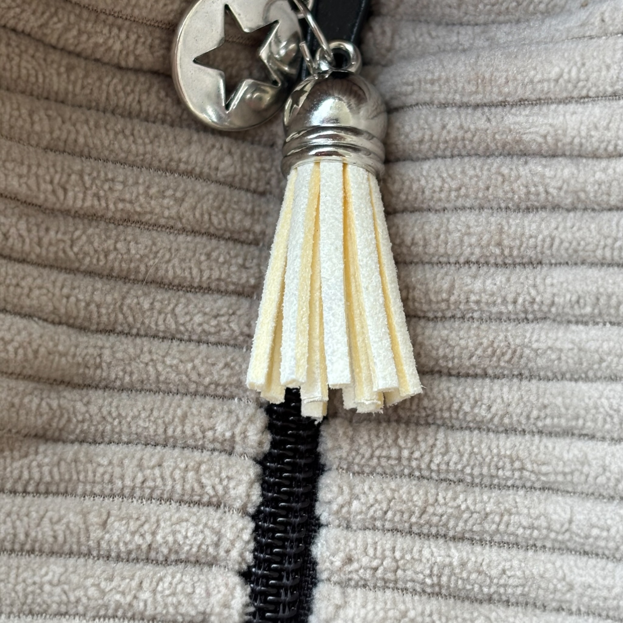 Sac cabas en velours côtelé écru – Création artisanale française – Image 4