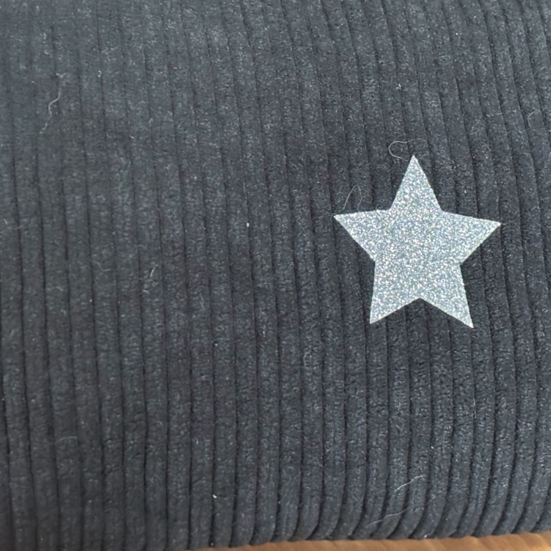 Trousse en velours côtelé noir- Création artisanale Française – Image 4