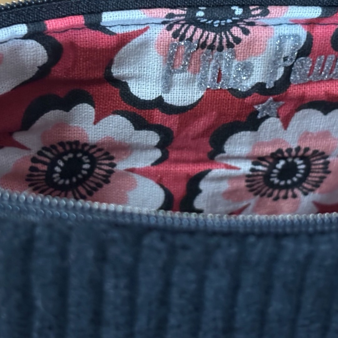 Trousse en velours côtelé noir- Création artisanale Française – Image 2